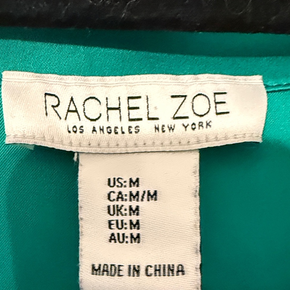 Rachel Zoe Emerald Ruched Blouse - Picture 2 of 6
